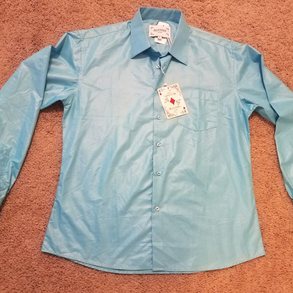 NEW Ace of Diamond Men's Button Down Dress shirt L NEW = CLOSET CLOSING - Picture 1 of 8